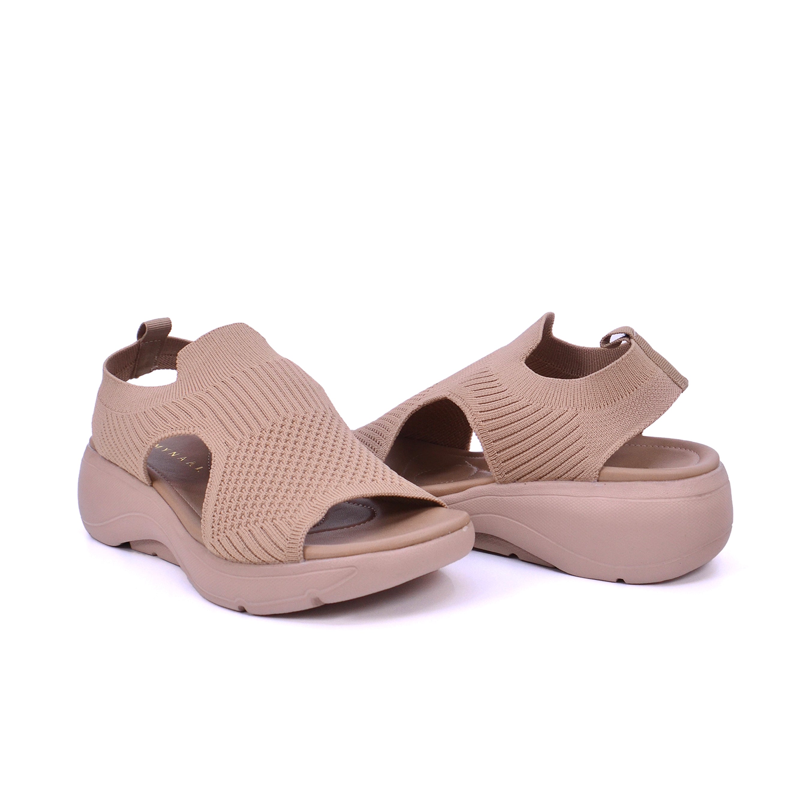 Mynaal Women's sporty slingback sandal-414RJ382-Beige