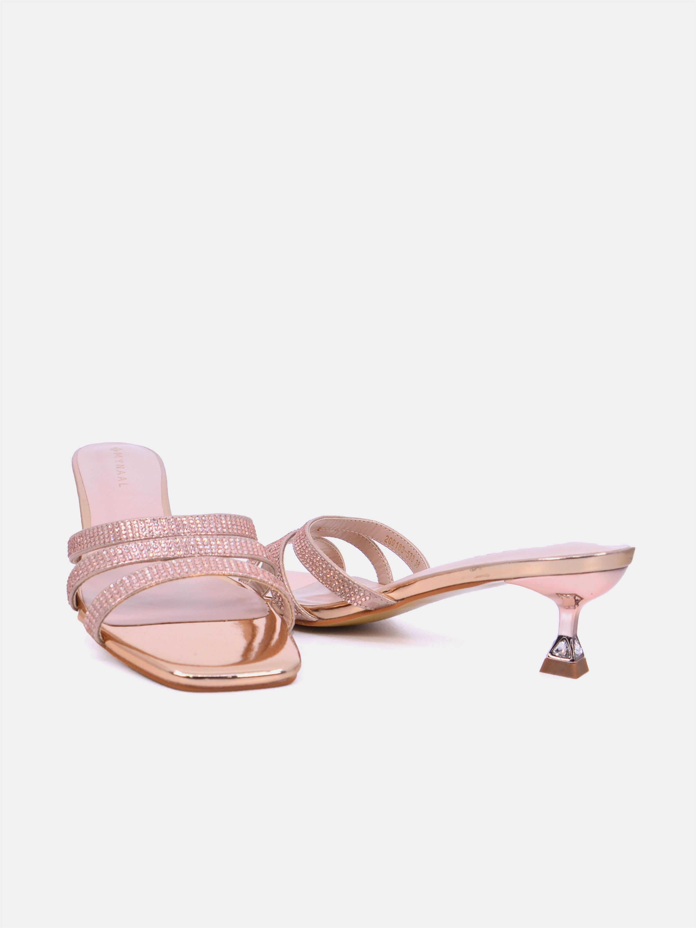 Mynaal Women's spool heel sandal-2G9183-533-Rose-Gold