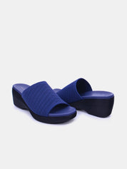Mynaal Women's wedge heel sandal-23AWZ764-Navy