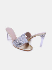 Mynaal Women's block heel sandal-18F9817-23-Gold