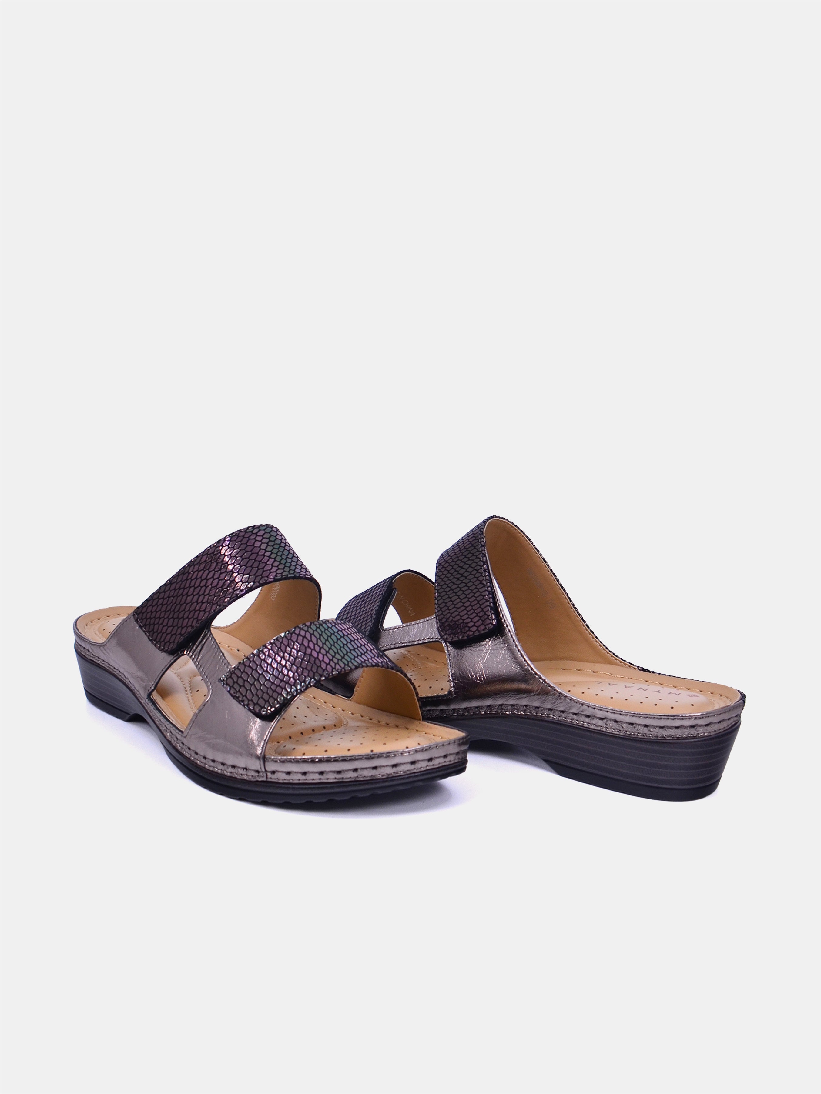 Mynaal Women's flat sandal- 30059-13 -Gray