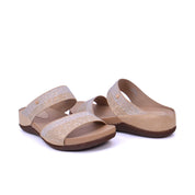 Mynaal Women's wedge sandal with embellished straps-414RJ60J-Gold