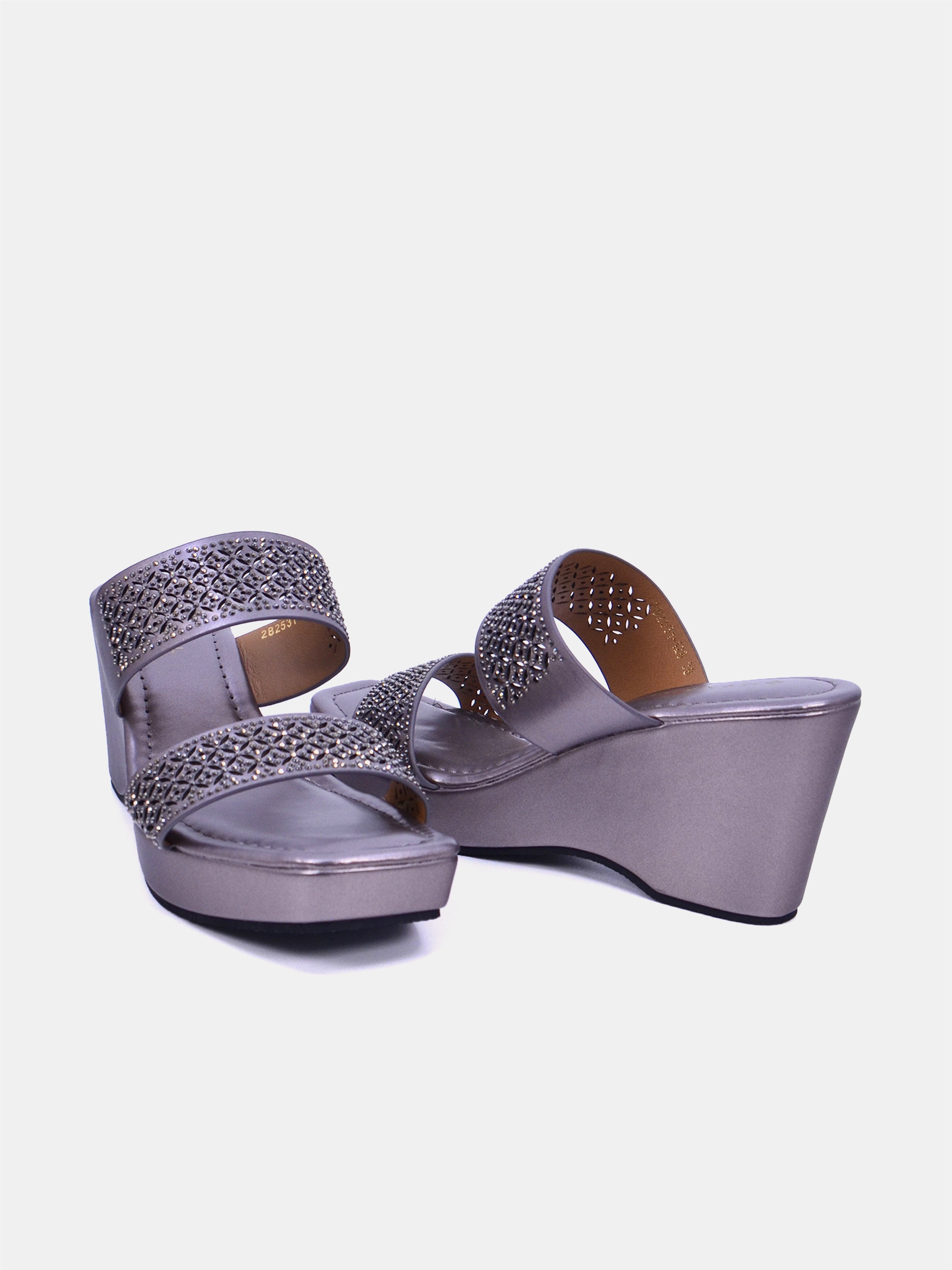 Mynaal Women's wedge heel sandal-2B2531-126-Gray