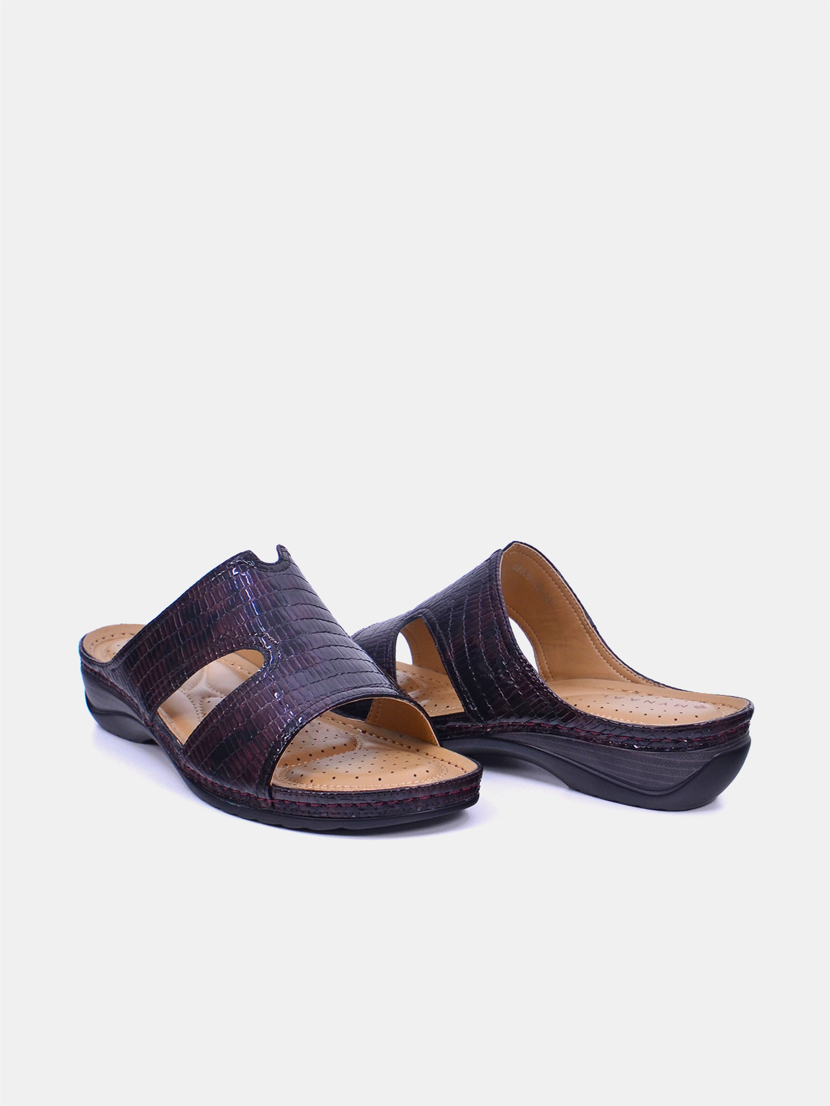 Mynaal Women's flat sandal- 88909-63 -Maroon