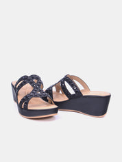 Mynaal Women's wedge heel sandal-3F8730-96-Black