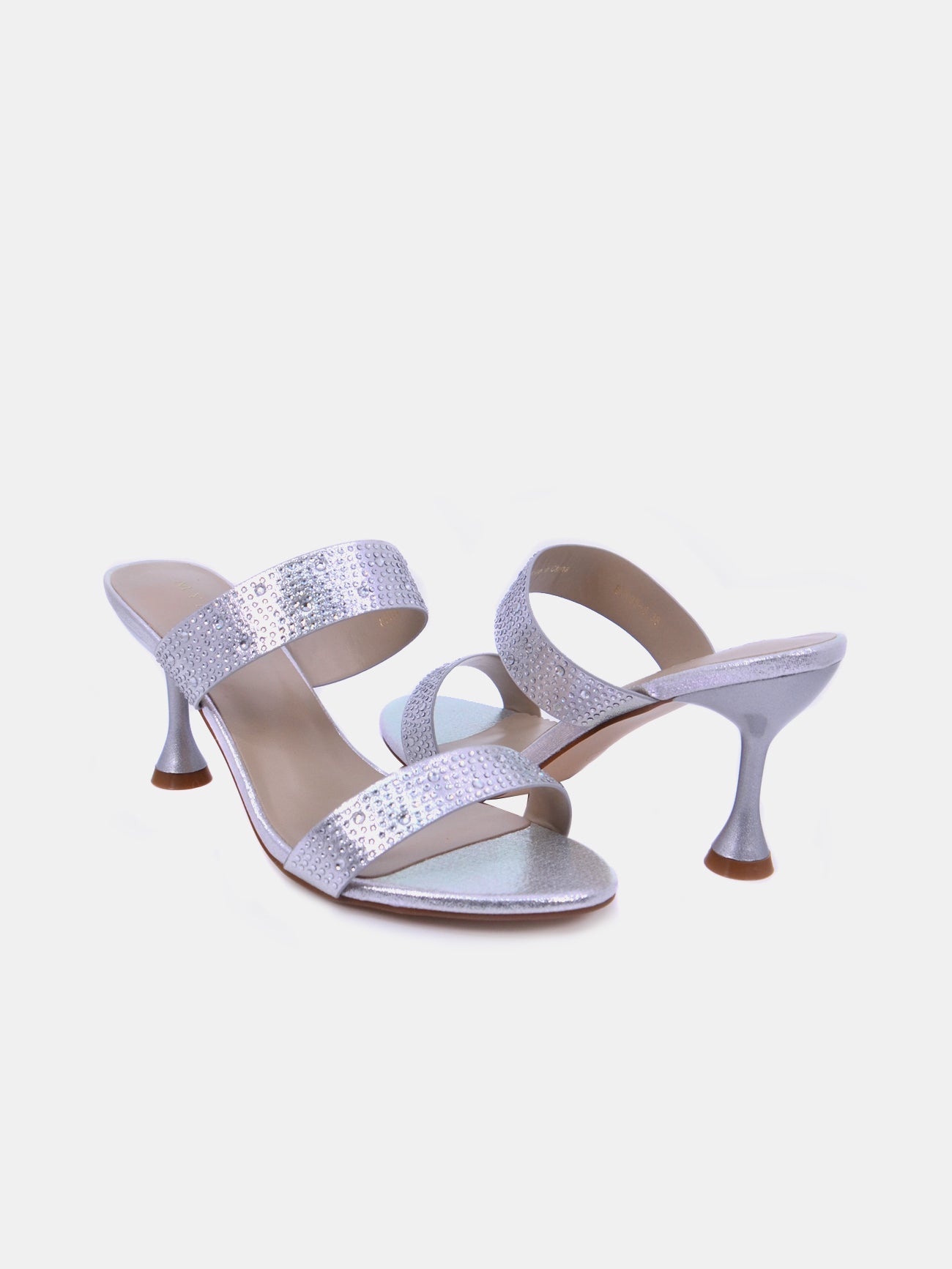 Mynaal Women's spool heel sandal-8TV95-8-Silver