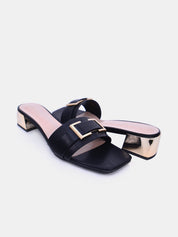 Mynaal Women's block heel sandal-18F4088-8-Black