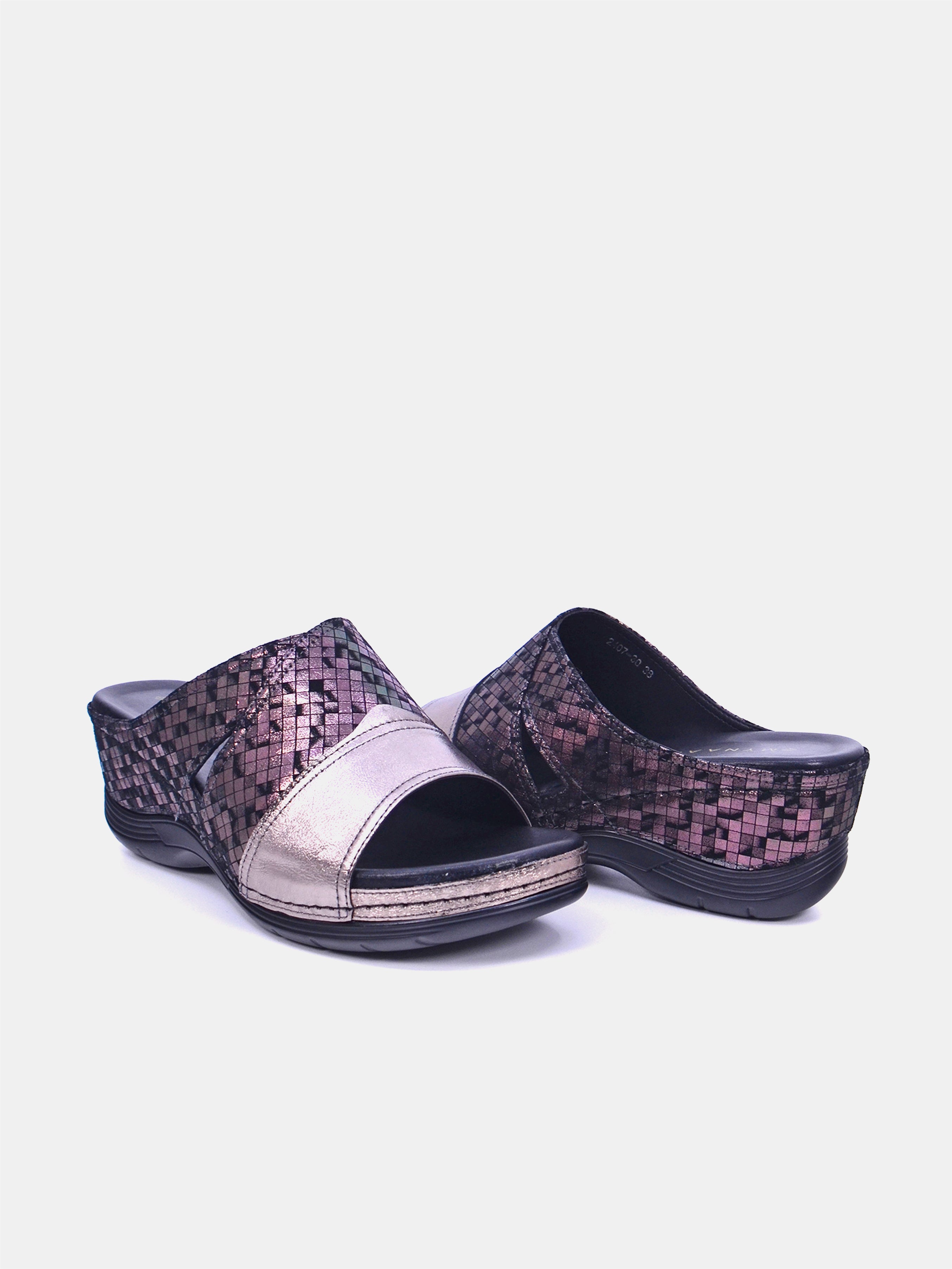 Mynaal Women's platform sandal- 2407-30 -Gray