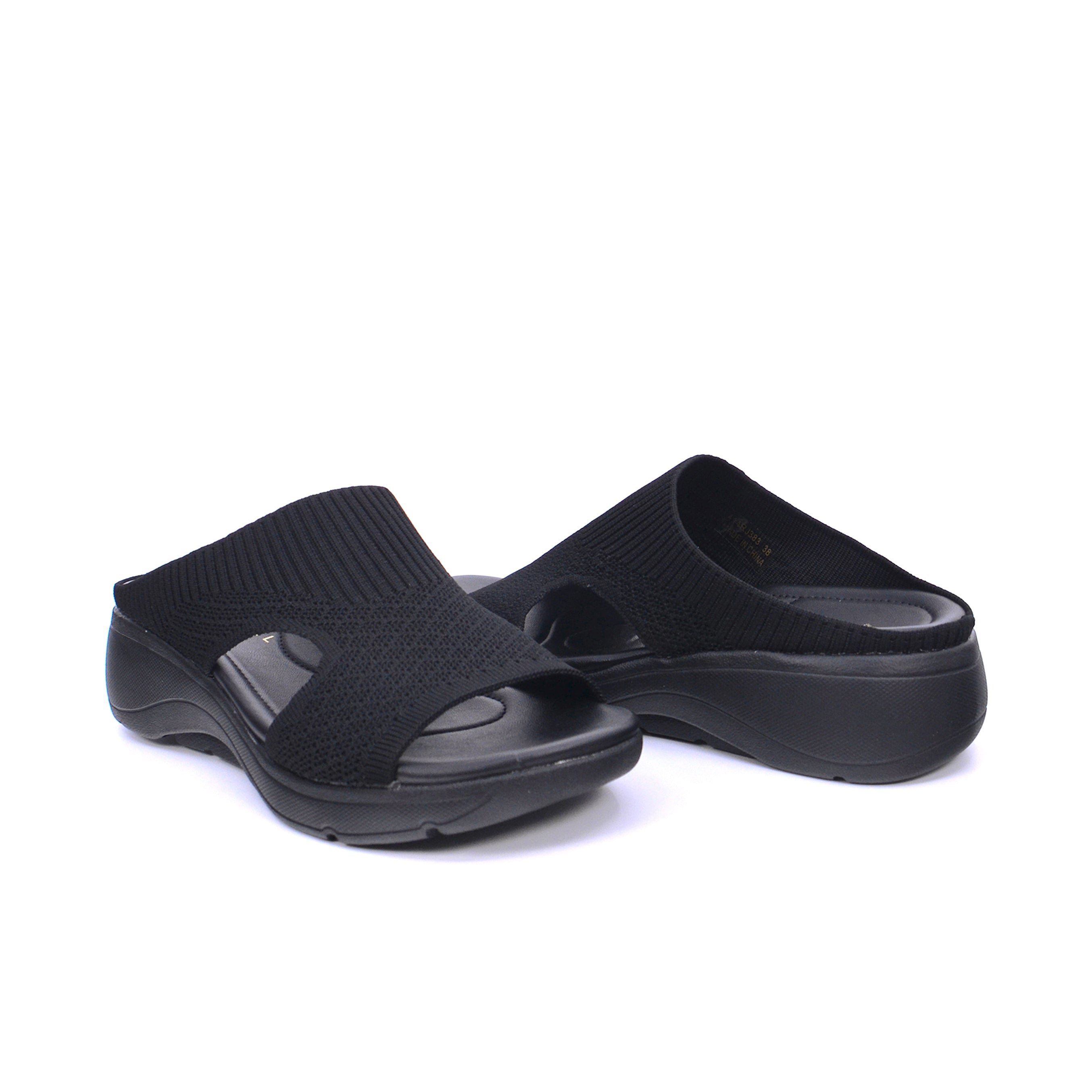 Mynaal Women's slip-on sandal-414RJ383-Black