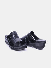 Mynaal Women's wedge heel sandal- 2407-31 -Black