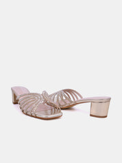 Mynaal Women's block heel sandal-18f8827-16-Gold