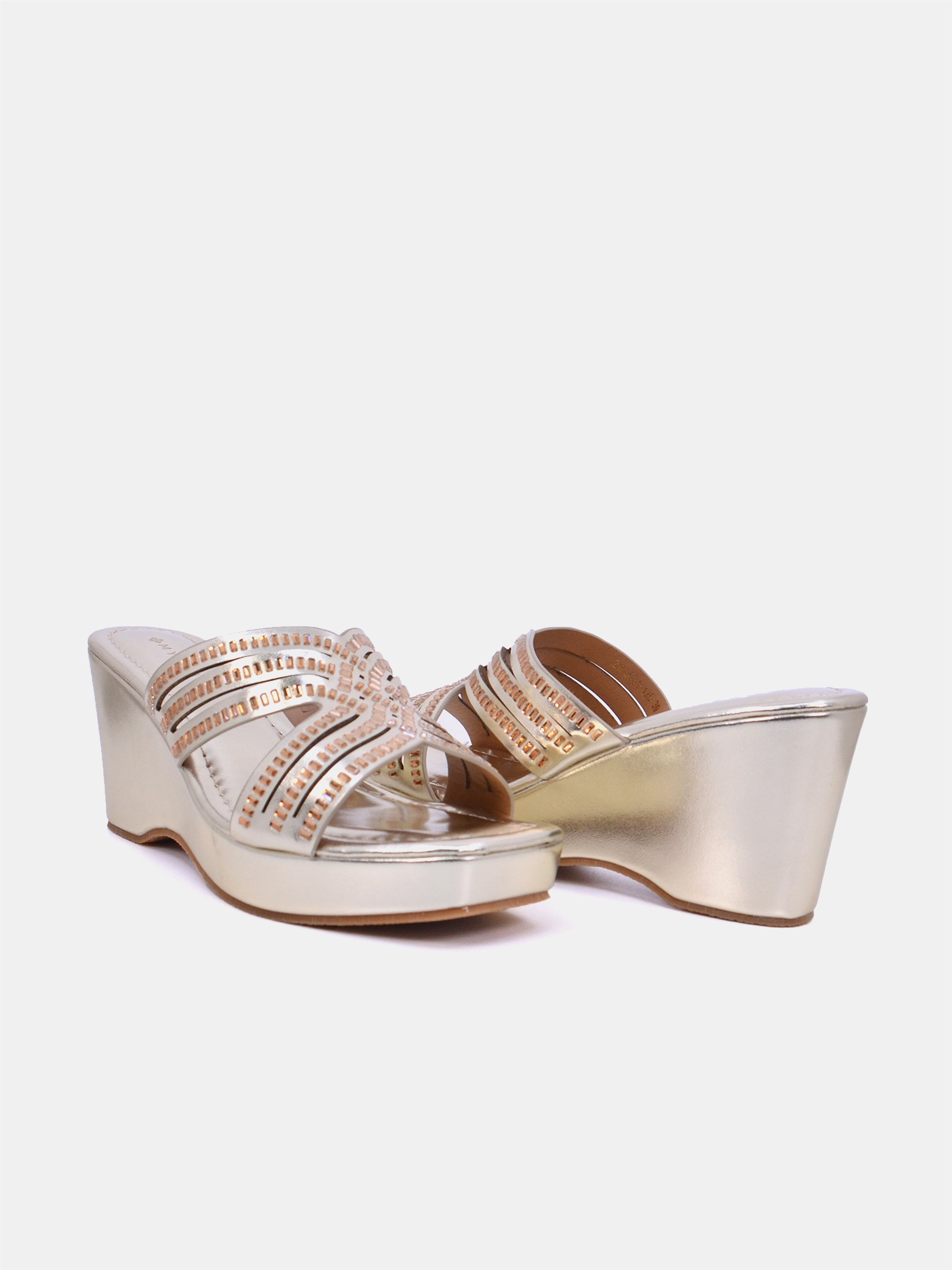 Mynaal Women's wedge heel sandal-2B2531-125-Gold