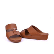 Mynaal Men's flat sandal - B118 - Tan