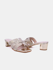 Mynaal Women's mid-heel sandal with embellishment-18F8827-215-Gold