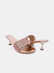 Mynaal Women's spool heel sandal-6F5972-12-Beige