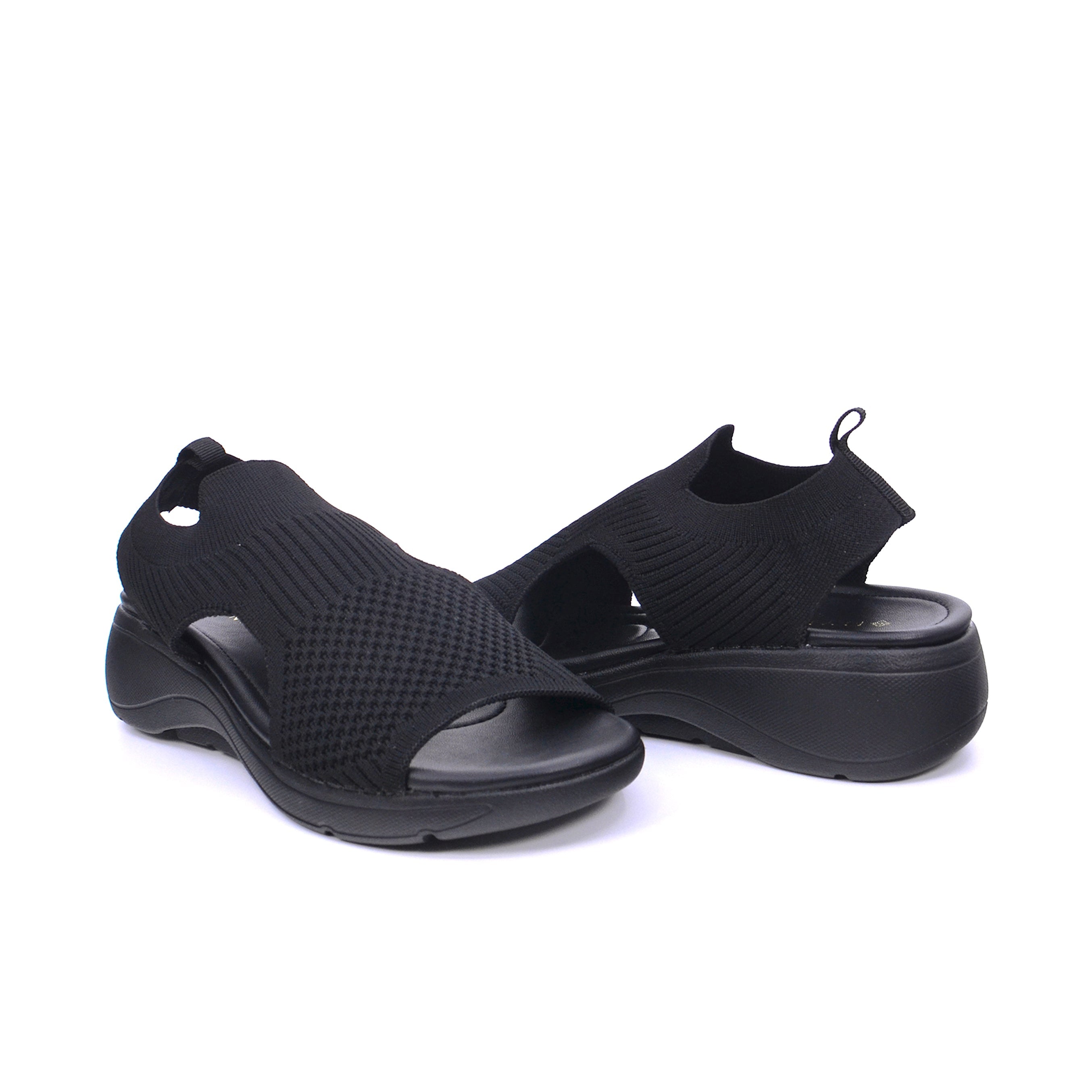 Mynaal Women's sporty slingback sandal-414RJ382-Black