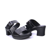 Mynaal Women's block heel sandal-414RJ691-Black