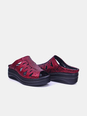 Mynaal Women's platform sandal- 2513-20 -Maroon