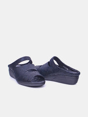 Mynaal Women's flat sandal- 2418-20 -Black