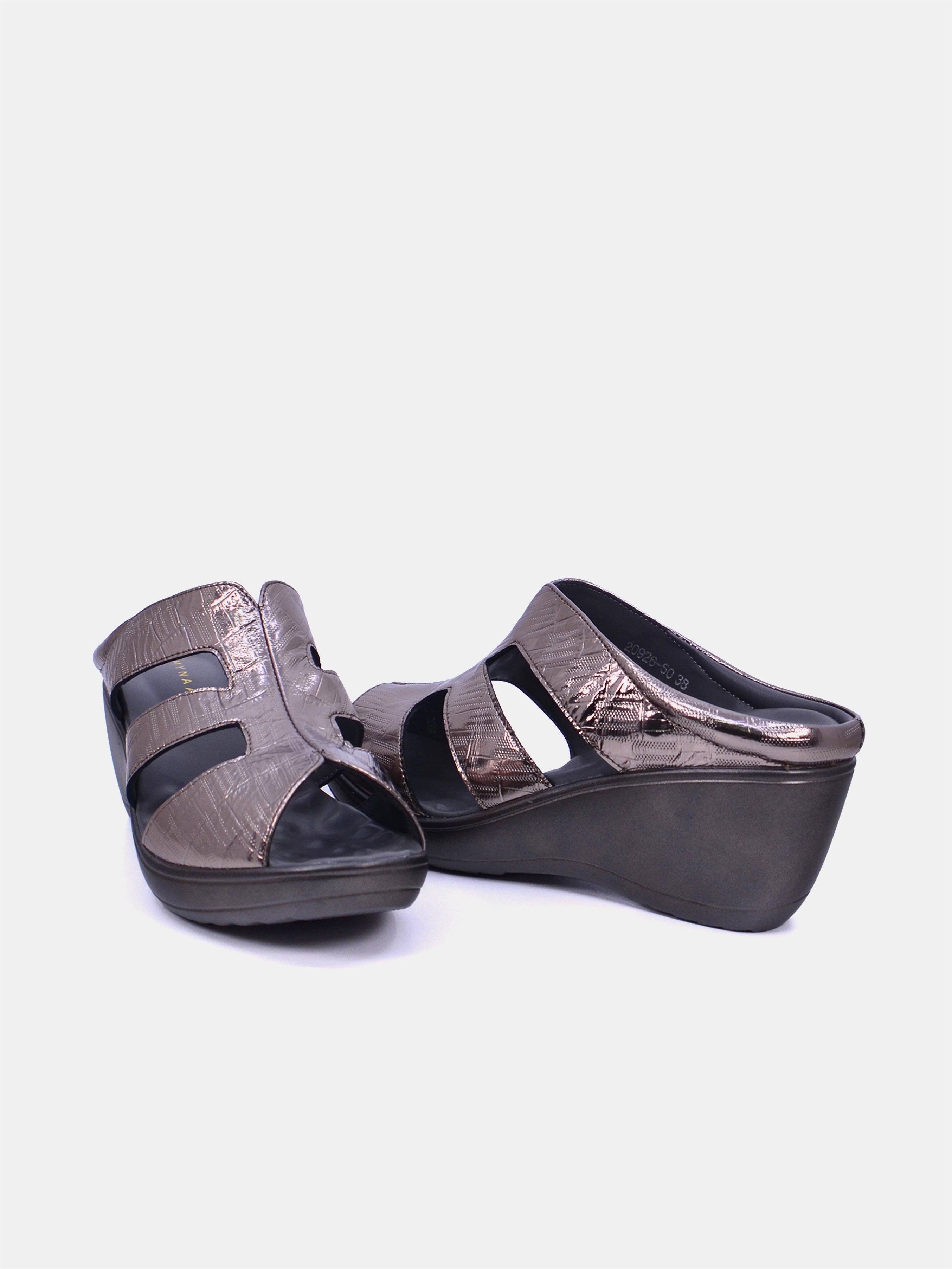 Mynaal Women's wedge heel sandal- 20926-50 -Gray