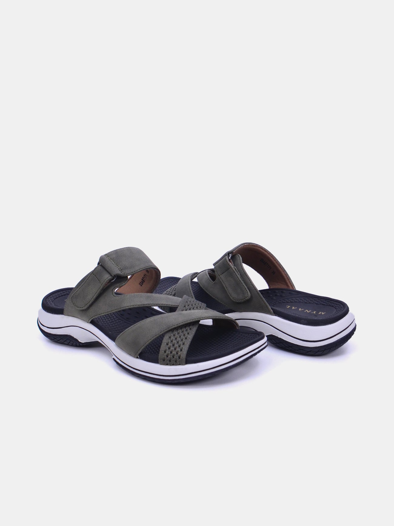 Mynaal Women's flat sandal-23ABT171-Green