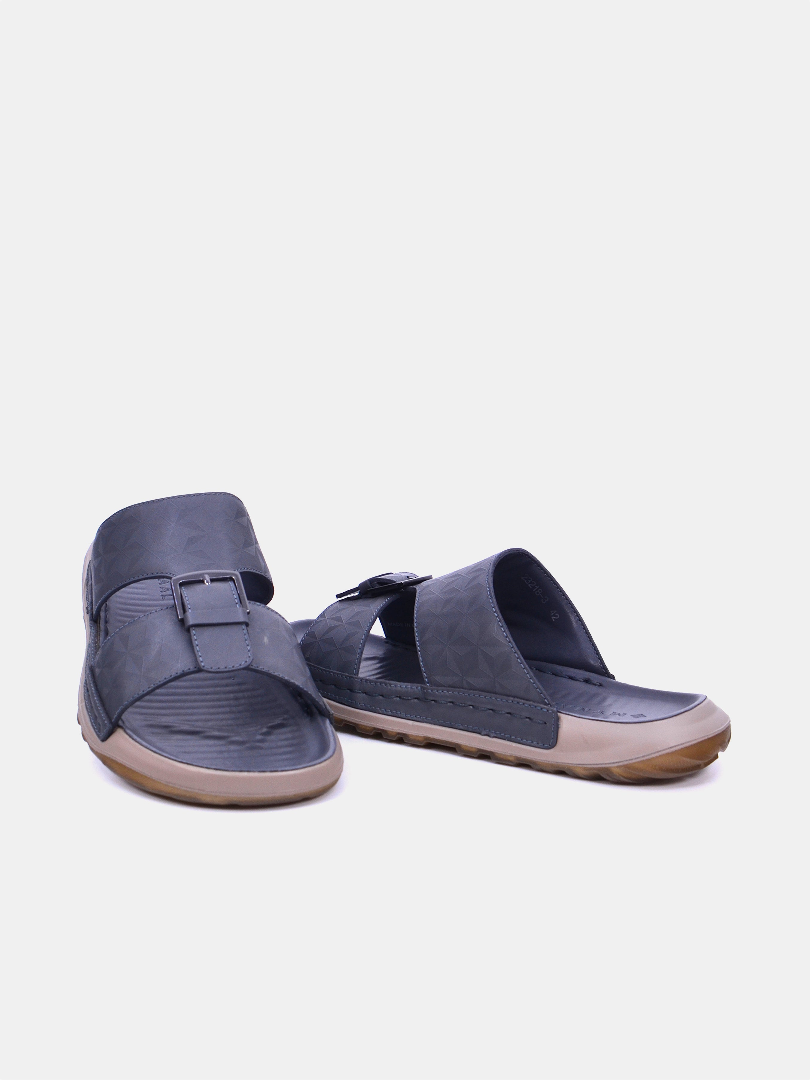 Mynaal Men's flat sandal -  23218-3  - Gray