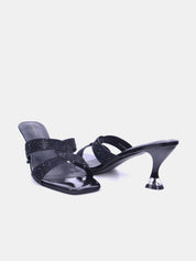 Mynaal Women's spool heel sandal-2G436-1-Black