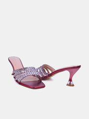 Mynaal Women's spool heel sandal-15C8618-621-Maroon