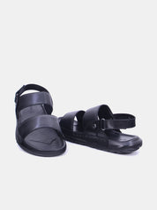 Mynaal Men's flat sandal -  88998-6  - Black