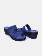 Mynaal Women's slip-on heel sandal-23AWZ767-Navy