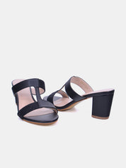 Mynaal Women's block heel sandal-2G5957-523-Black