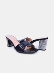 Mynaal Women's block heel sandal-2G9183-533-Black