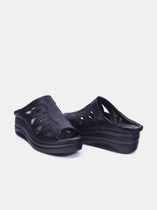 Mynaal Women's platform sandal- 2513-20 -Black