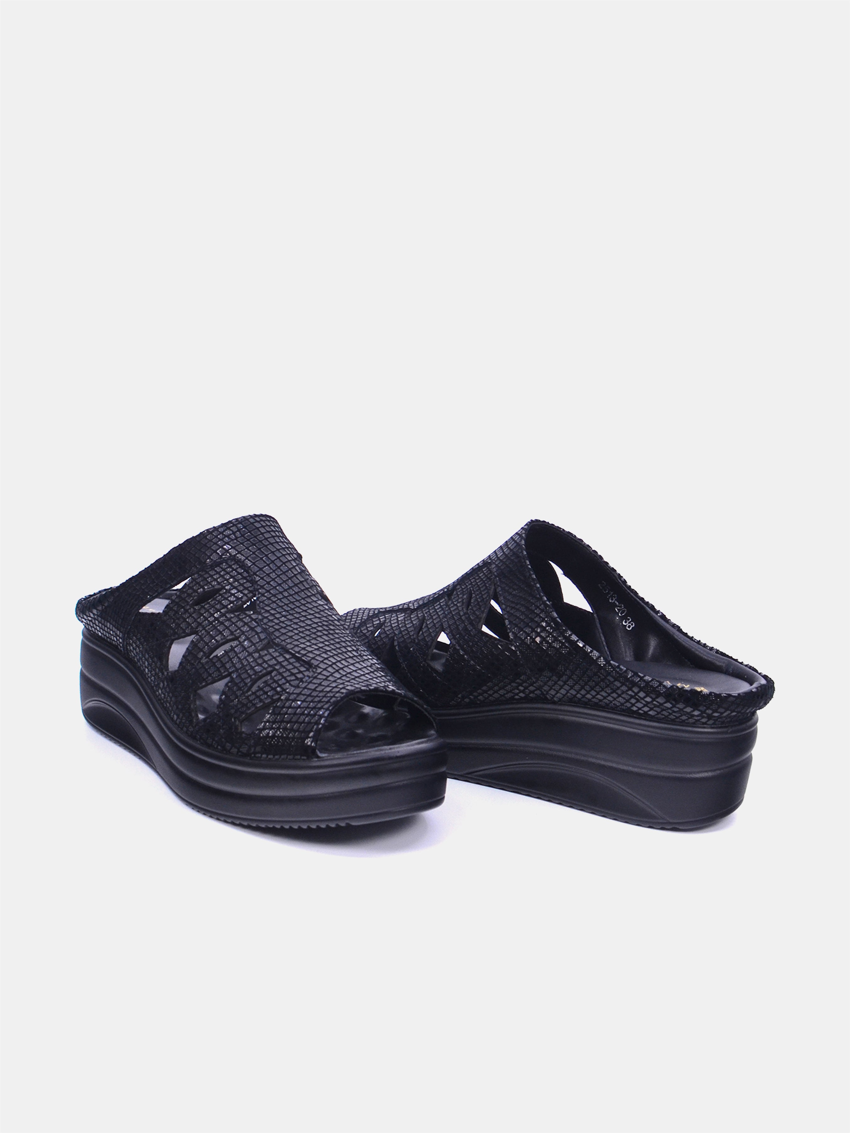 Mynaal Women's platform sandal- 2513-20 -Black