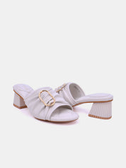 Mynaal Women's block heel sandal-23BJH185-Beige