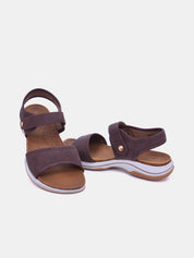 Mynaal Women's flat sandal-18F8845-10-Brown