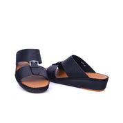 Mynaal Men's flat sandal - B118 - Black