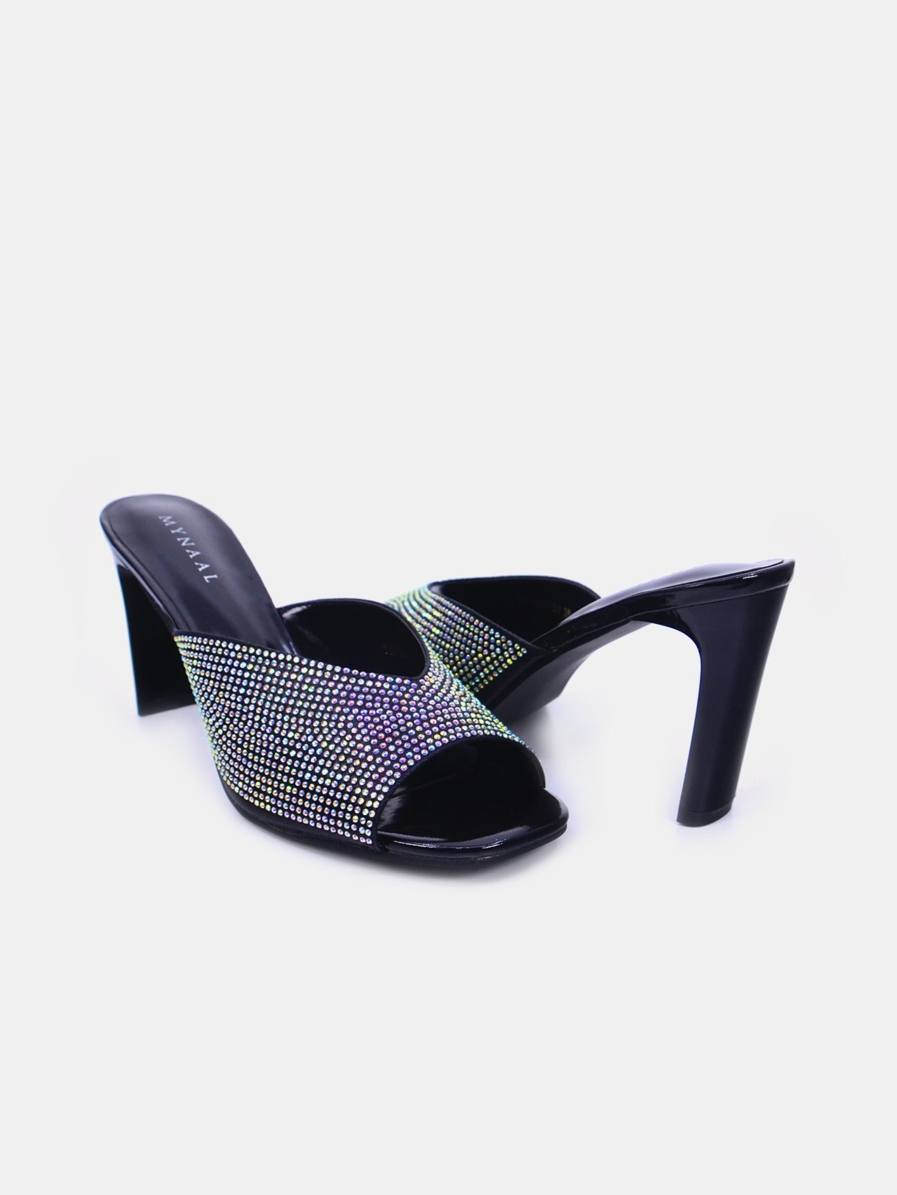Mynaal Women's pencil heel sandal-18F9817-51-Black