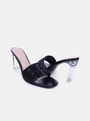 Mynaal Women's block heel sandal-18F9817-23-Black