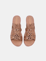 Mynaal Women's wedge heel sandal-3F8730-96-Rose-Gold