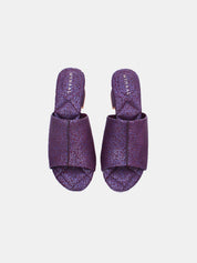 Mynaal Women's block heel sandal-23BJH181-Maroon