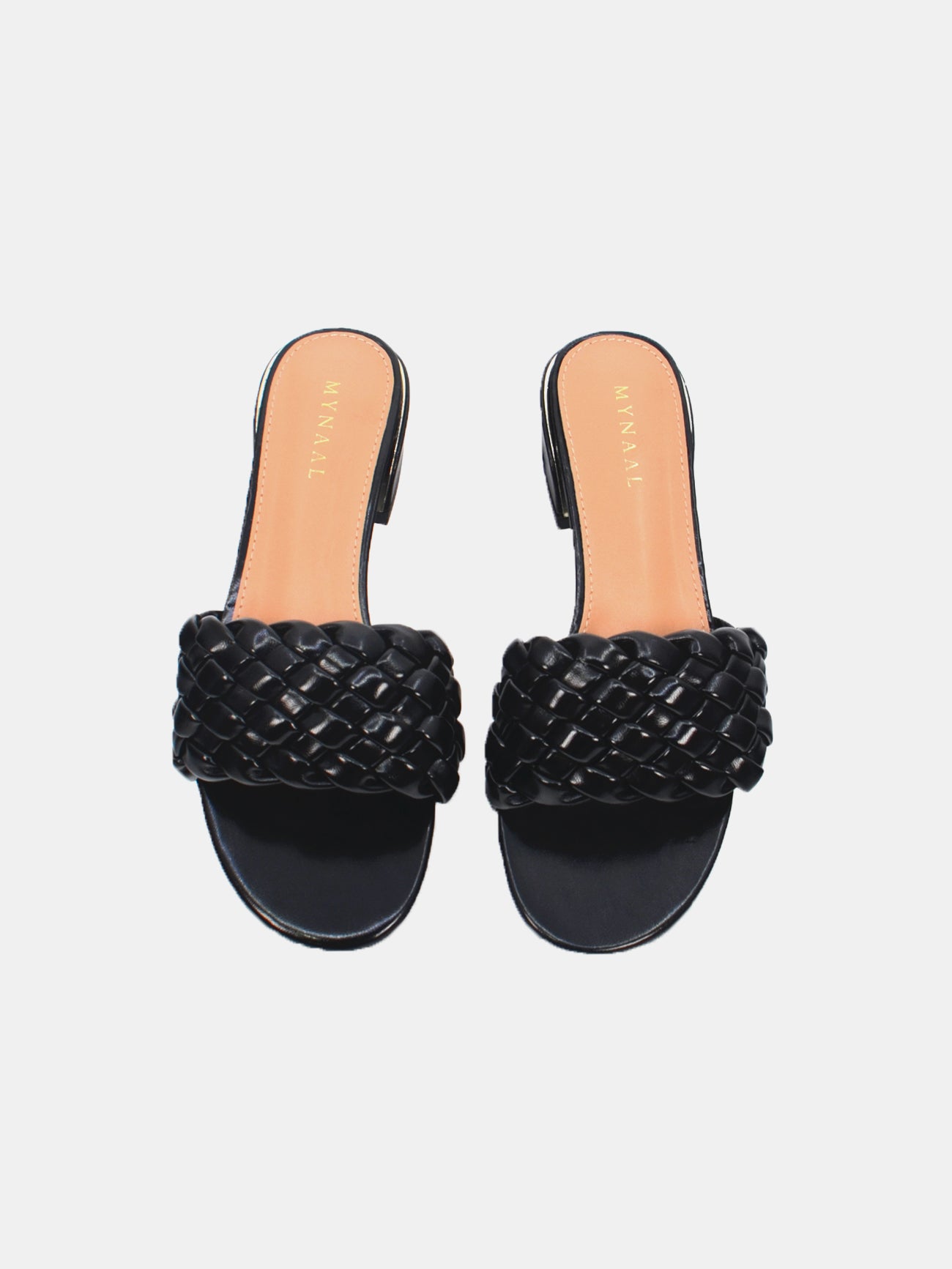 Mynaal Women's block heel sandal-23BYD011-Black