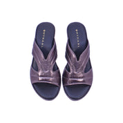 Mynaal Women's platform sandal with cut-out straps-414ZD19T-Gray