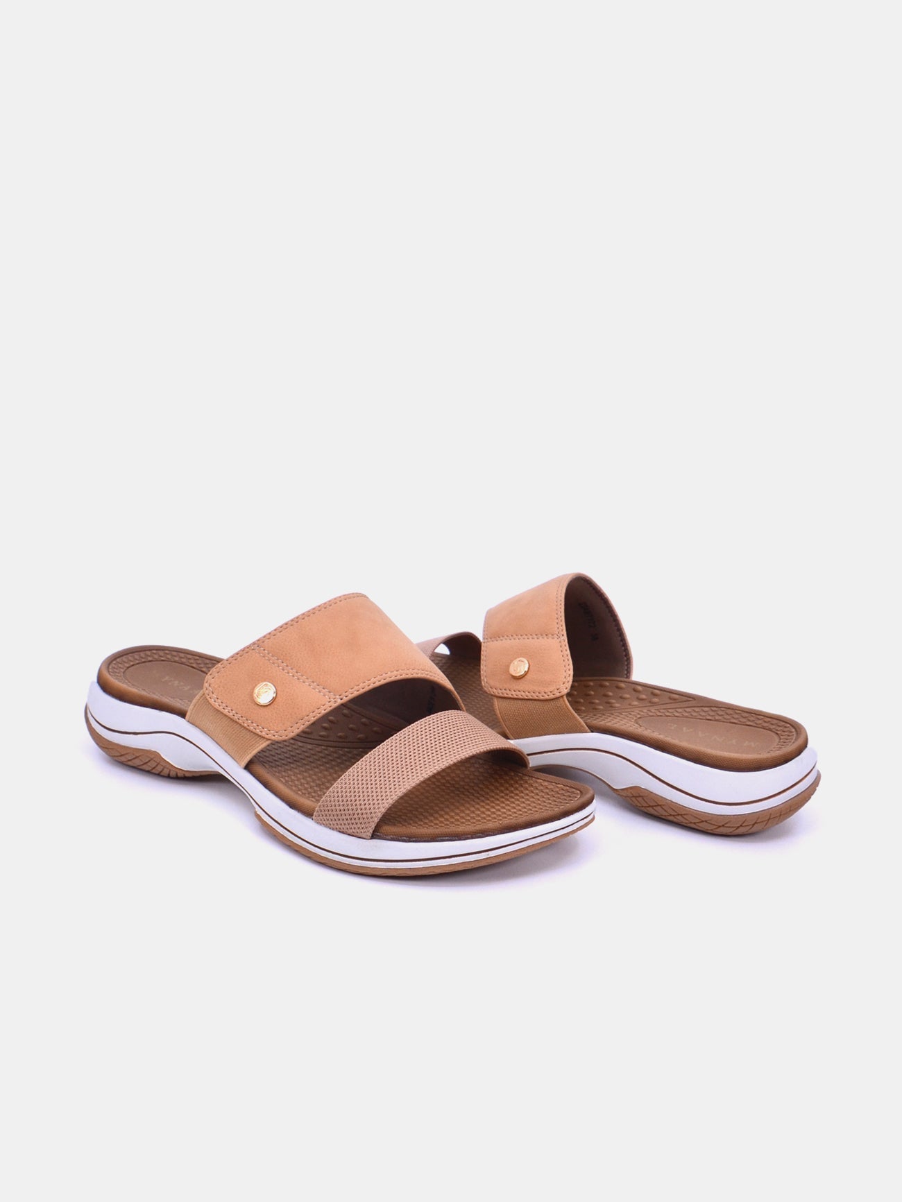 Mynaal Women's flat sandal-23ABT172-Beige