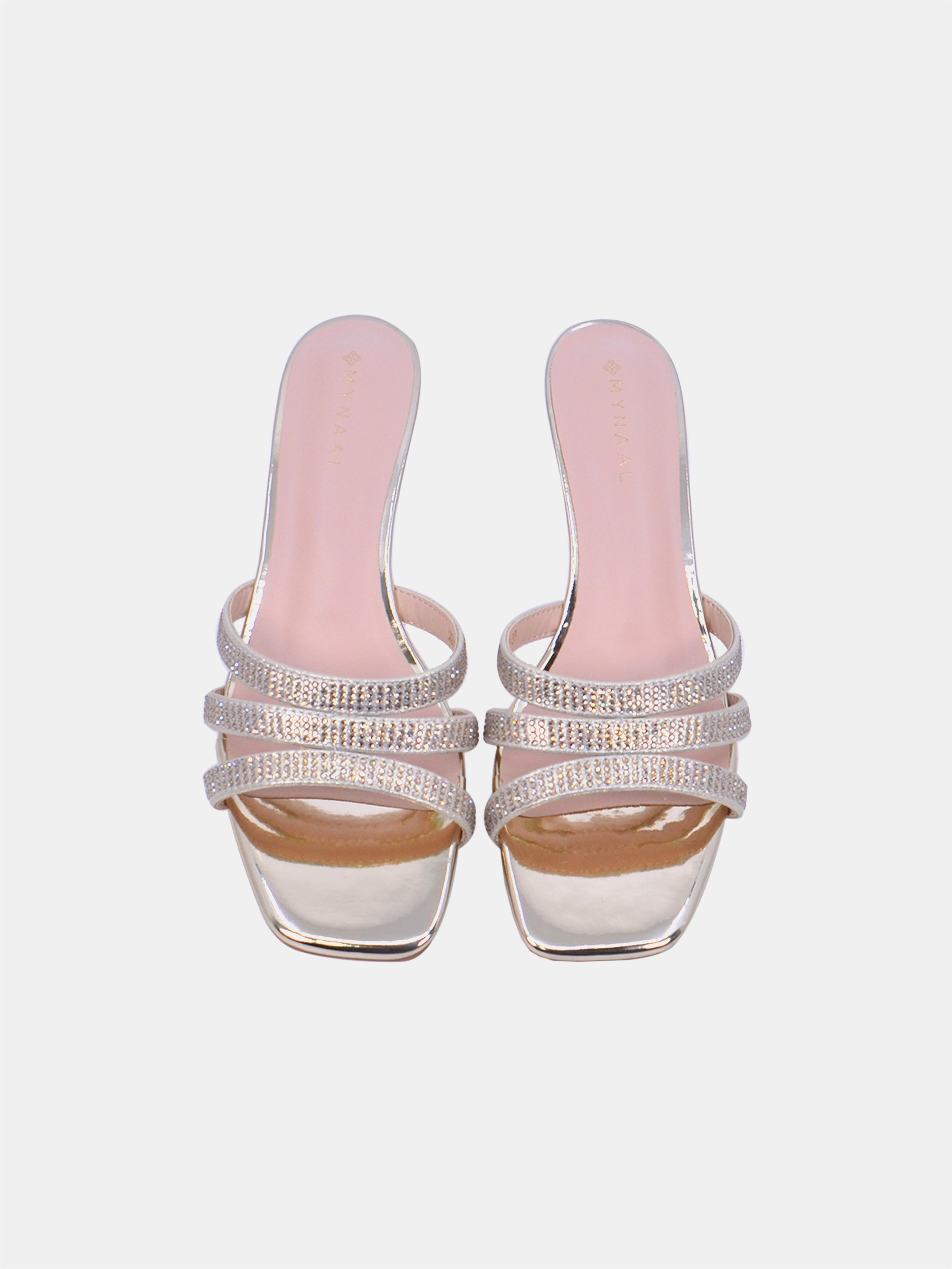 Mynaal Women's spool heel sandal-2G9183-533-Gold