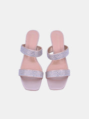 Mynaal Women's spool heel sandal-3U888-6-Rose-Gold