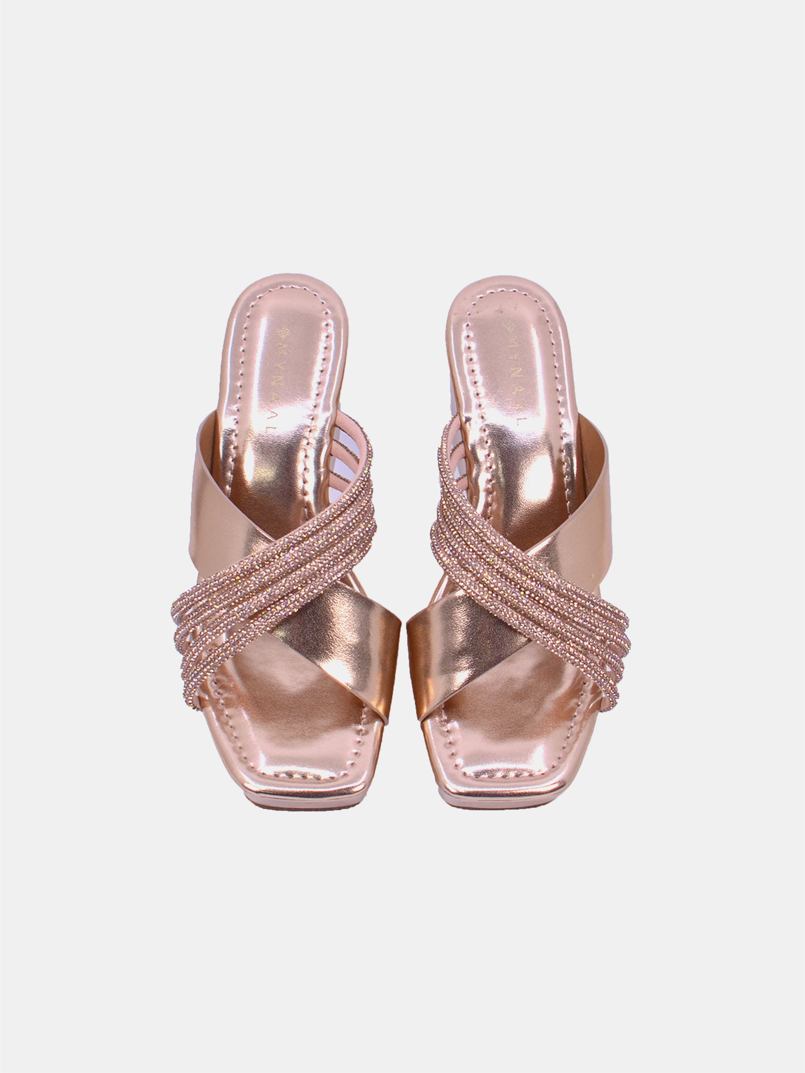 Mynaal Women's wedge heel sandal-2B2531-7-Rose-Gold