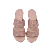 Mynaal Women's wedge sandal with embellished straps-414RC012-Gold