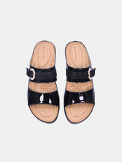 Mynaal Women's flat sandal-18F8845-10-Black