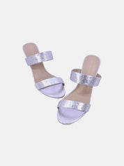 Mynaal Women's spool heel sandal-8TV95-8-Silver